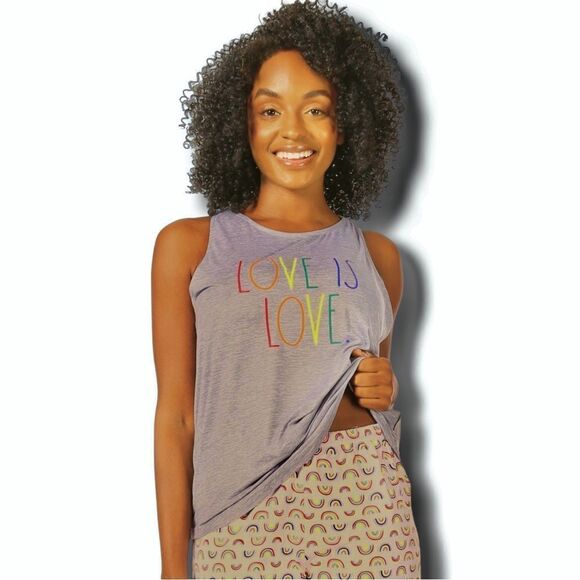 Women's "LOVE IS LOVE" Tank - Picture 1 of 8